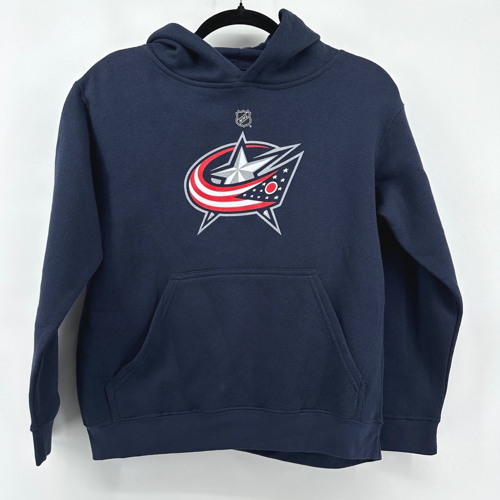 Outerstuff NHL Columbus Blue Jackets Youth Large Navy Blue Hoodie 9K5B7MK00AU9